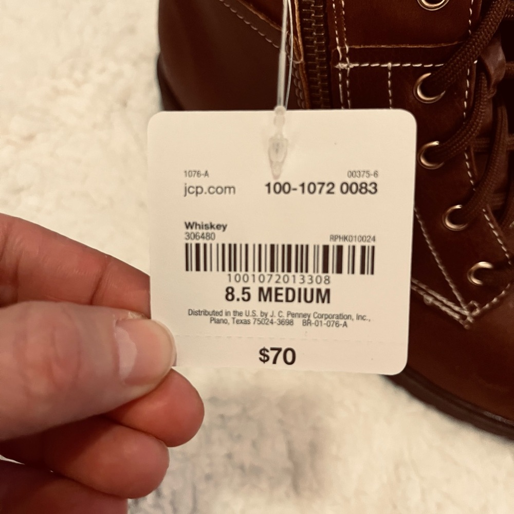 JC Penny’s casual dress shoe boot. 8 1/2